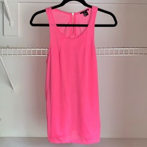 Bright Pink Sleeveless Tank Top